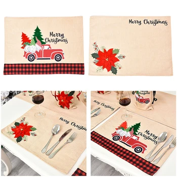 Brand New Creative Linen Embroidery Christmas Table Flag Table Runner Placemat Table Decorative Mat Christmas Supplies
Brand New Creative Linen Embroidery Christmas Table Flag Table Runner Placemat Table Decorative Mat Christmas Supplies