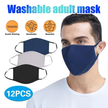 12PCS Solid Adult Outdoor Washable Reuse ace Mask Cotton Printing ace Masks Breathable Windproo Comortable To Wear
12PCS Solid Adult Outdoor Washable Reuse ace Mask Cotton Printing ace Masks Breathable Windproo Comortable To Wear