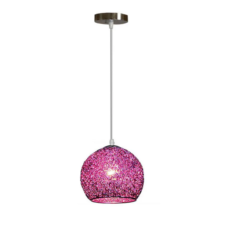 220V Creative Simple Ball LED Hanging Ceiling Room Light Holder Lamp Base W/ 1.2m Wire 18*18cm Aluminium Alloy