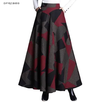 Plus Size Print Patchwork Winter Maxi Skirt Womens 2019 Casual High Waist Vintage Ladies Wool A-Line Skirt Female
Plus Size Print Patchwork Winter Maxi Skirt Womens 2019 Casual High Waist Vintage Ladies Wool A-Line Skirt Female
