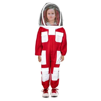 Children's Full-Body Ventilated Bee Suit-Cotton Red White Beekeeper Overalls with Automatic Veil Cover (120cm Height)
Children's Full-Body Ventilated Bee Suit-Cotton Red White Beekeeper Overalls with Automatic Veil Cover (120cm Height)