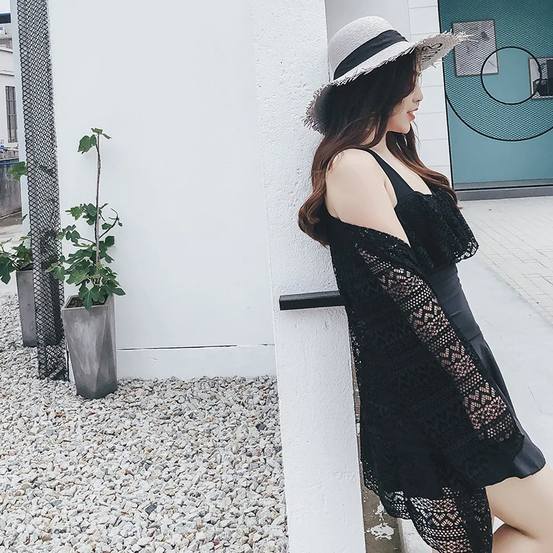 New Style Women's Large Size Bathing Suit Dress-with Cover-up Small Bust Conservative Slimming And Obesity Size Hot Springs Swim
New Style Women's Large Size Bathing Suit Dress-with Cover-up Small Bust Conservative Slimming And Obesity Size Hot Springs Swim