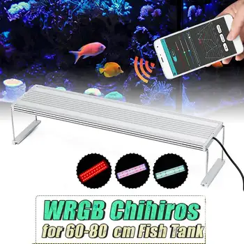 60CM WRGB LED Aquarium Lighting for 60-80CM Fish Tank Light Plant Grow Lamp with Extendable Brackets APP Control AC110-240V
60CM WRGB LED Aquarium Lighting for 60-80CM Fish Tank Light Plant Grow Lamp with Extendable Brackets APP Control AC110-240V