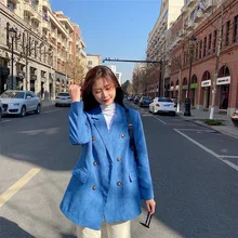 Fashion Commute Solid Colors Blazers Women Mid Length Double Breasted Suit 2021 Spring Autumn New Fashion Vintage Blazer Indie
Fashion Commute Solid Colors Blazers Women Mid Length Double Breasted Suit 2021 Spring Autumn New Fashion Vintage Blazer Indie