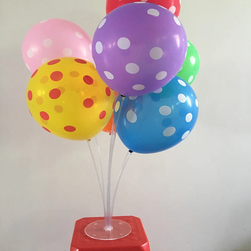 Party Balloon Base Celebrations Decoration Ornament 4 Sets Cup Plastics | Дом и сад