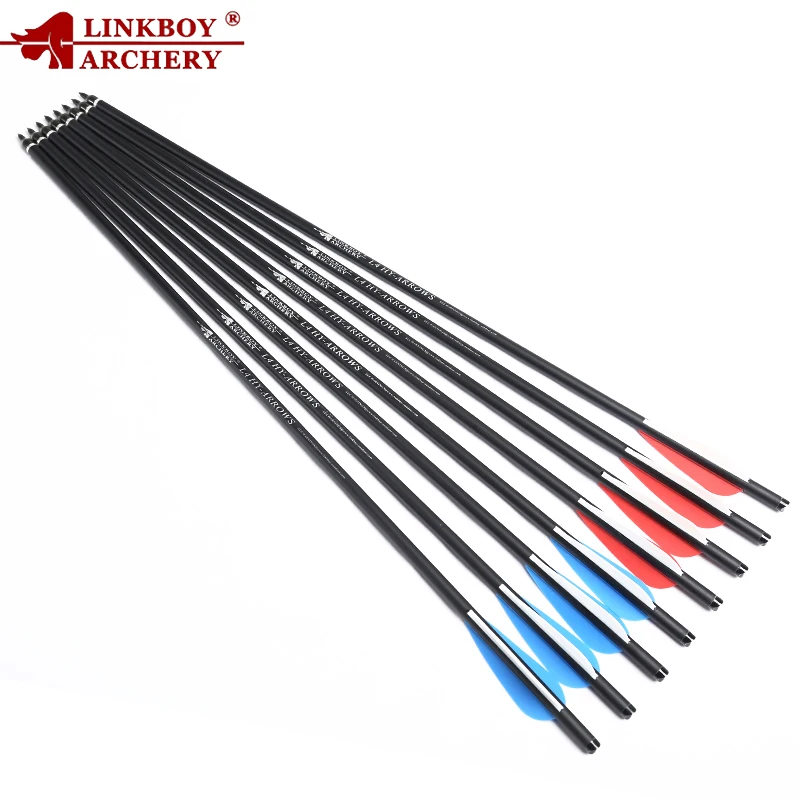 12Pcs Crossbow Hunting Carbon Arrows 17/20/22 Inches ID7.6mm OD8.8 Mm 3inch Vanes 100gr Tips for Archery Shooting Outoor
12Pcs Crossbow Hunting Carbon Arrows 17/20/22 Inches ID7.6mm OD8.8 Mm 3inch Vanes 100gr Tips for Archery Shooting Outoor