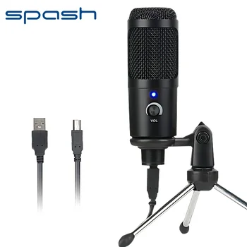 SPASH condenser audio microphone computer voice Mic with tripod stand Studio Microphone Vocal Recording game Karaoke microphone
SPASH condenser audio microphone computer voice Mic with tripod stand Studio Microphone Vocal Recording game Karaoke microphone