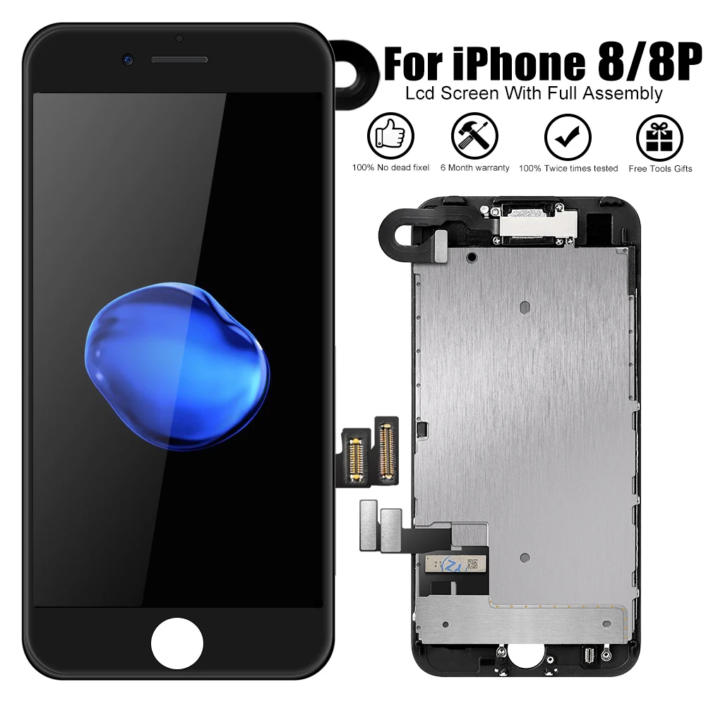 Flylinktech AAA+ Lcd Screen for iPhone 8 Plus 3D Touch Screen Replacement Lcds Display Pantalla Digitizer Assembly for iPhone 8
Flylinktech AAA+ Lcd Screen for iPhone 8 Plus 3D Touch Screen Replacement Lcds Display Pantalla Digitizer Assembly for iPhone 8