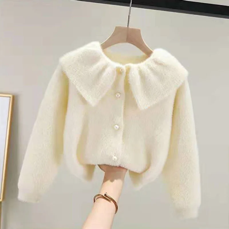 Girls Imitation Mink Sweaters 1-10 Years Old Children's Clothing Korean Style Spring and Autumn Baby Kids Cardigan Thin Sweater
Girls Imitation Mink Sweaters 1-10 Years Old Children's Clothing Korean Style Spring and Autumn Baby Kids Cardigan Thin Sweater