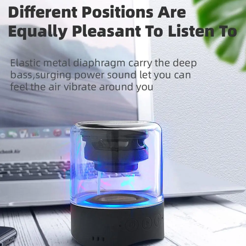 Fineblue MK22 TWS Portable Wireless Bluetooth Speaker 4 Colors LED Breathing Light Mega Bass Stereo Interconnection Speaker
Fineblue MK22 TWS Portable Wireless Bluetooth Speaker 4 Colors LED Breathing Light Mega Bass Stereo Interconnection Speaker