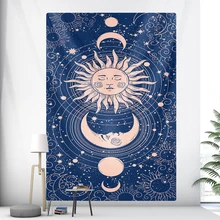 

Christmas Anime Decor Tarot Card Psychedelic Scene Home Art Tapestry Hippie Bohemian Decoration Divination Wall Hanging Sheets