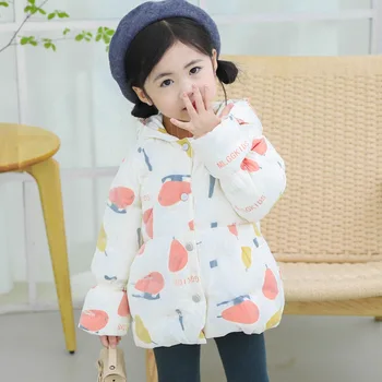 2020 New Winter Children's Down Jacket Girls Print Fruit Mid-length Clothes Kids Thick Hooded Warm Outwear For Babys Jackets
2020 New Winter Children's Down Jacket Girls Print Fruit Mid-length Clothes Kids Thick Hooded Warm Outwear For Babys Jackets