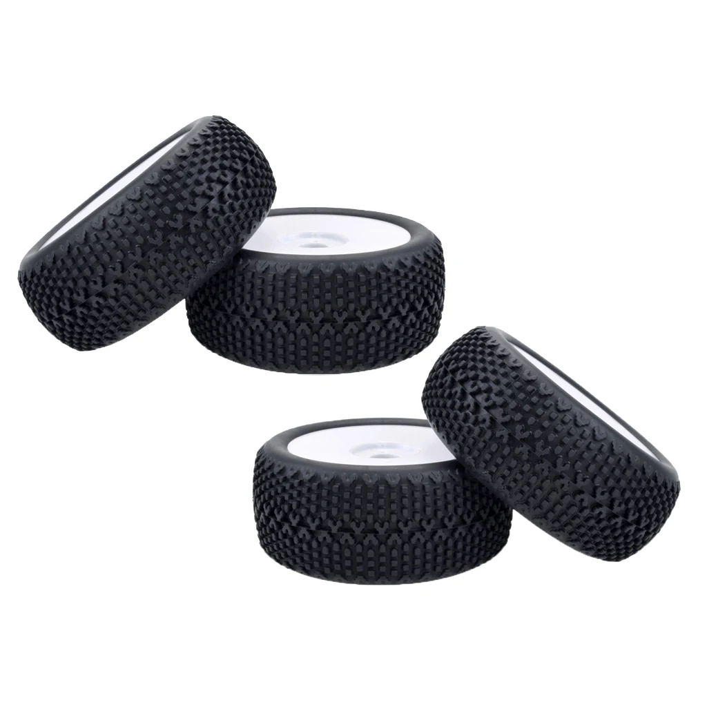 4 Pieces 1:8 RC Truggy Off-Road Car Tyre Tire Wheel Rim forRacing HPI HSP Refit Parts 4 Pieces 1:8 RC Truggy Off-Road Car Tyre Tire Wheel Rim forRacing HPI HSP Refit Parts