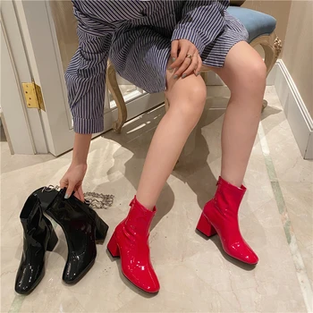 Red Boots Women Ankle Boots Fall High Heels Ladies Office Chunky Boots Casual Pumps Women Shoes Black Boots Femmes Bottes
Red Boots Women Ankle Boots Fall High Heels Ladies Office Chunky Boots Casual Pumps Women Shoes Black Boots Femmes Bottes