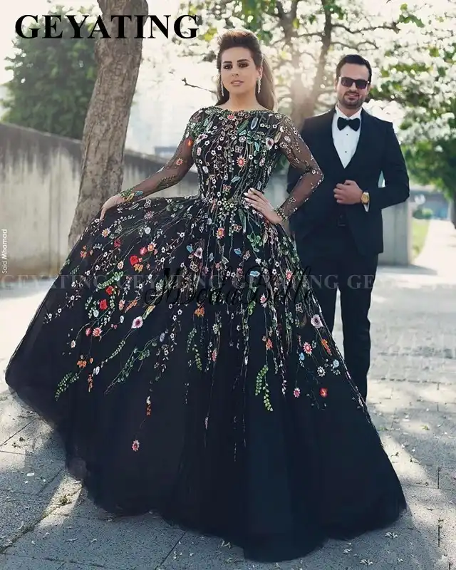 embroidered formal dresses