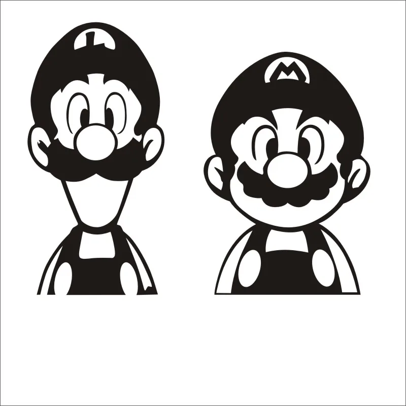 Super Mario Video Game Sticker Play Game Room Decal Gaming Posters Gamer Vinyl Wall Decals Parede Decor Mural Video Game Sticker
