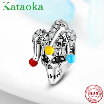 Top quality 925 Sterling Silver Evil clown skull Chrams CZ Beads fit European Women Bracelets Bangles DIY Jewelry Making
Top quality 925 Sterling Silver Evil clown skull Chrams CZ Beads fit European Women Bracelets Bangles DIY Jewelry Making