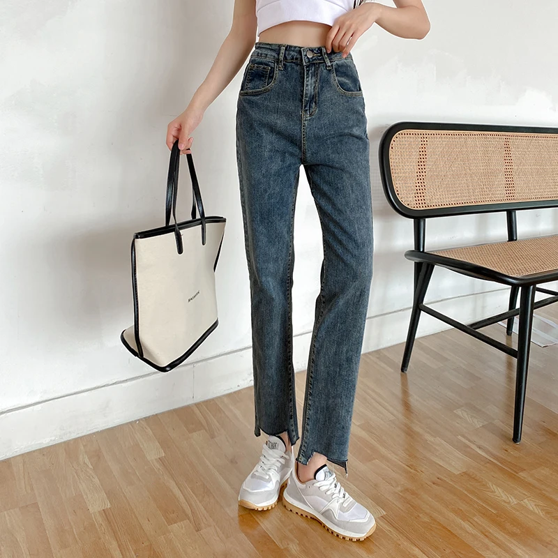 Shnsophi Summer Streetwear Female Retro Washed Straight Hole Denim Pants Women Wide Leg Jeans Mom Ankle Length Ladies Trousers
Shnsophi Summer Streetwear Female Retro Washed Straight Hole Denim Pants Women Wide Leg Jeans Mom Ankle Length Ladies Trousers