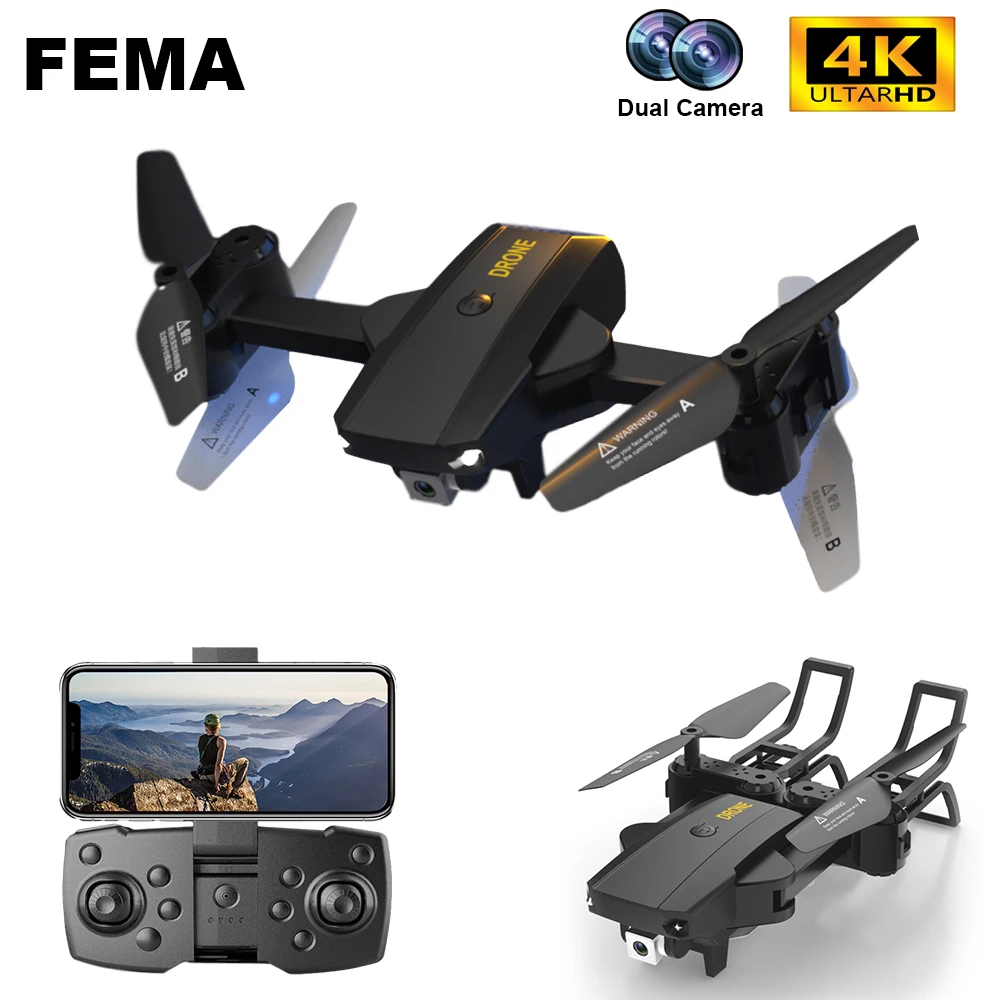 FEMA R10 RC Drone with Dual Camera 4K hd Wide Angle Optical Flow gesture selfie RC helicopter MIni Dron for Gift toy VS E58
FEMA R10 RC Drone with Dual Camera 4K hd Wide Angle Optical Flow gesture selfie RC helicopter MIni Dron for Gift toy VS E58