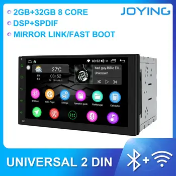 JOYING 2 DIN universal car radio player Android 8.1 Octa Core 2GB RAM7" GPS navigation support OBD/back up camera no DVD player
JOYING 2 DIN universal car radio player Android 8.1 Octa Core 2GB RAM7" GPS navigation support OBD/back up camera no DVD player