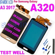 Bloc écran tactile LCD, pour Samsung Galaxy A3 2017 A320 SM-A320F A320M/DS A320Y A320M A320FD A320FL=