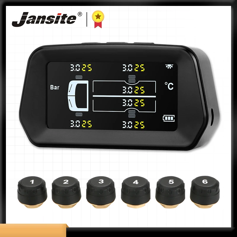 Jansite TPMS Car Alarm Tire Pressure Sensor Monitoring System Auto Security Tyre Pressure control Big Screen truck tpms 6 sensor
Jansite TPMS Car Alarm Tire Pressure Sensor Monitoring System Auto Security Tyre Pressure control Big Screen truck tpms 6 sensor