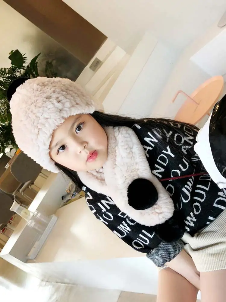 Winter New Thickening Rabbit Fur Children'S Fur Hat Scarf Collar Set Ear Protection Warm
Winter New Thickening Rabbit Fur Children'S Fur Hat Scarf Collar Set Ear Protection Warm