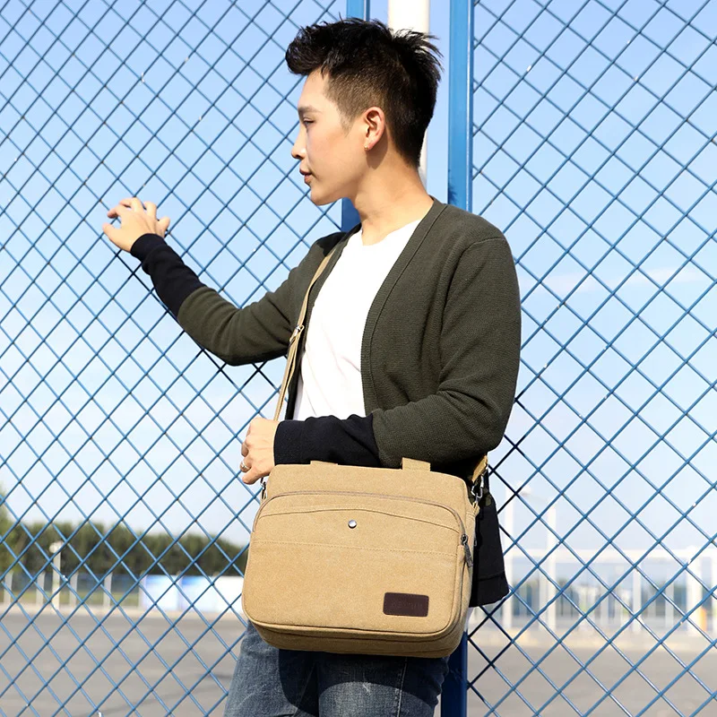 One-Shoulder Multilayer Wearable Canvas Handbag Large Capacity Casual Shoulder Bag Men's Bag Messenger Backpack
One-Shoulder Multilayer Wearable Canvas Handbag Large Capacity Casual Shoulder Bag Men's Bag Messenger Backpack