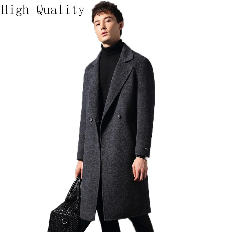 2020 Double Breasted Wool Coat Men Double Face Long Jacket Men Blazer Mens Coats and Jackets Abrigo Hombre KJ1576
2020 Double Breasted Wool Coat Men Double Face Long Jacket Men Blazer Mens Coats and Jackets Abrigo Hombre KJ1576