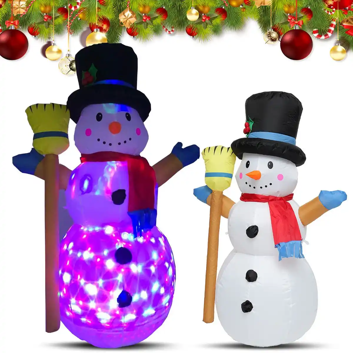 snowman inflatable fun toys led lighted christmas halloween