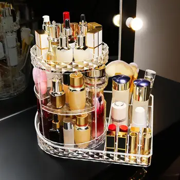 360 Degree Rotating Transparent Acrylic Cosmetic Storage Box Rack Shelf Holder Detachable Clear Girl Makeup Beauty Organizer
360 Degree Rotating Transparent Acrylic Cosmetic Storage Box Rack Shelf Holder Detachable Clear Girl Makeup Beauty Organizer