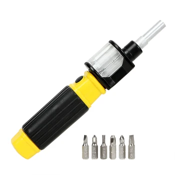 NICEYARD Fast Switching Telescopic 360 Degree 45# Steel Multifunctional 5 in 1 Rotary Screwdriver Precision Screwdriver
NICEYARD Fast Switching Telescopic 360 Degree 45# Steel Multifunctional 5 in 1 Rotary Screwdriver Precision Screwdriver