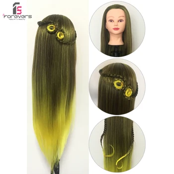 24" Colorful Manikin Rainbow Dolls Head With 24" Yellow Fiber Long Hair Hairdressing Cosmetology Salon Mannequin Training Head
24" Colorful Manikin Rainbow Dolls Head With 24" Yellow Fiber Long Hair Hairdressing Cosmetology Salon Mannequin Training Head