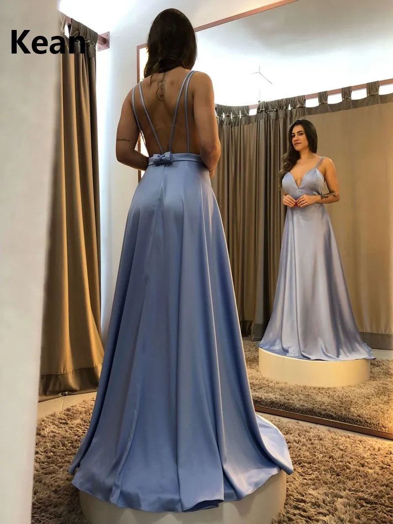 New Arrival Prom Dresses Satin V-Neck Spaghetti Straps Backless Cheap Party Dress Prom Gown Evening Dresses Robe De Soiree
New Arrival Prom Dresses Satin V-Neck Spaghetti Straps Backless Cheap Party Dress Prom Gown Evening Dresses Robe De Soiree