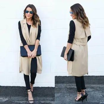 Meihuida Spring And Summer New Female Wild Solid Color Long Cardigan Coat V-Neck Sleeveless Cardigans The Vest Sleeveless Jacket
Meihuida Spring And Summer New Female Wild Solid Color Long Cardigan Coat V-Neck Sleeveless Cardigans The Vest Sleeveless Jacket