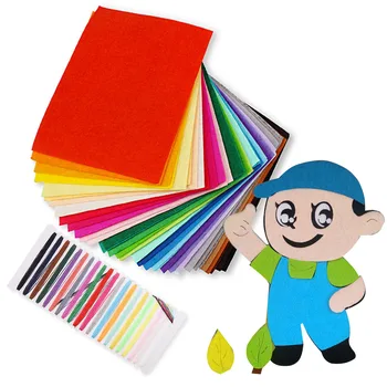 40 Colors Soft Felt Nonwoven Fabric Sheet Pack with 21 Colors Thread for DIY Craft Patchwork Sewing Supplies 20 x 30cm
40 Colors Soft Felt Nonwoven Fabric Sheet Pack with 21 Colors Thread for DIY Craft Patchwork Sewing Supplies 20 x 30cm
