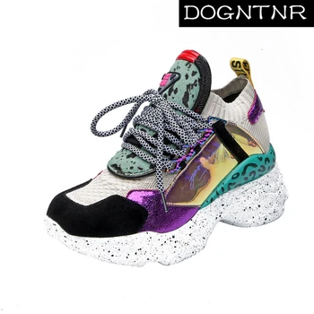 DOGNTNR Women's Shoes Leather Wedge Heels Round Head Leopard Platform Shoes Lace-up Spring And Summer Women's Sneakers 2020
DOGNTNR Women's Shoes Leather Wedge Heels Round Head Leopard Platform Shoes Lace-up Spring And Summer Women's Sneakers 2020