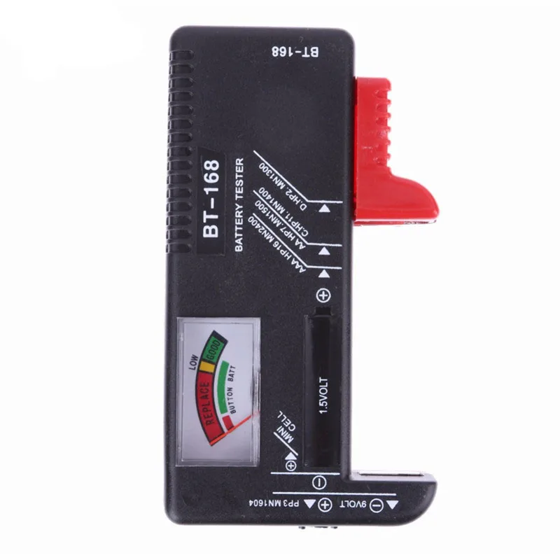BT168 Portable Universal Digital Battery Tester Volt Checker For AA AAA 9V Button Multiple Size Battery Tester Checker
BT168 Portable Universal Digital Battery Tester Volt Checker For AA AAA 9V Button Multiple Size Battery Tester Checker
