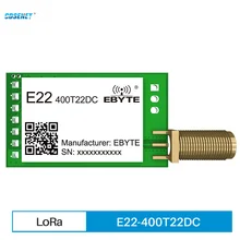 SX1262 433MHz 470MHz LoRa Spread Spectrum 22dBm Wireless Module Long Range 5.5km Small Size Low Power CDSENET E22-400T22DC
SX1262 433MHz 470MHz LoRa Spread Spectrum 22dBm Wireless Module Long Range 5.5km Small Size Low Power CDSENET E22-400T22DC