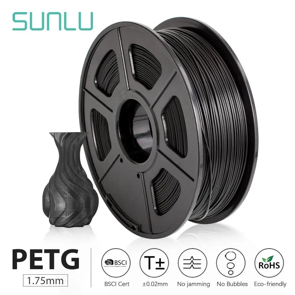 SUNLU PETG 3D Printer Filament 1.75mm 1KG 2.2lbs Spool support defferent material 3D Printer Refill full color 3D filament order
SUNLU PETG 3D Printer Filament 1.75mm 1KG 2.2lbs Spool support defferent material 3D Printer Refill full color 3D filament order