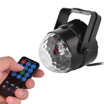 Mini Disco Ball Light RGB Sound Actived Crystal Magic with Remote Control,US Plug AC 85-265V
Mini Disco Ball Light RGB Sound Actived Crystal Magic with Remote Control,US Plug AC 85-265V