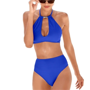 2020 Women Swimsuit Sexy Solid Color Halter Tops High Waist Bikini Set Swimwear Summer Beach Wear Bathing Suit Swimming Suit
2020 Women Swimsuit Sexy Solid Color Halter Tops High Waist Bikini Set Swimwear Summer Beach Wear Bathing Suit Swimming Suit