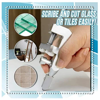 2-In-1 Professional Cutter Easy Glide Glass Tile Cutter Thick Glass Cutter Cutting Tool With Handle For Home Floor Decoration
2-In-1 Professional Cutter Easy Glide Glass Tile Cutter Thick Glass Cutter Cutting Tool With Handle For Home Floor Decoration