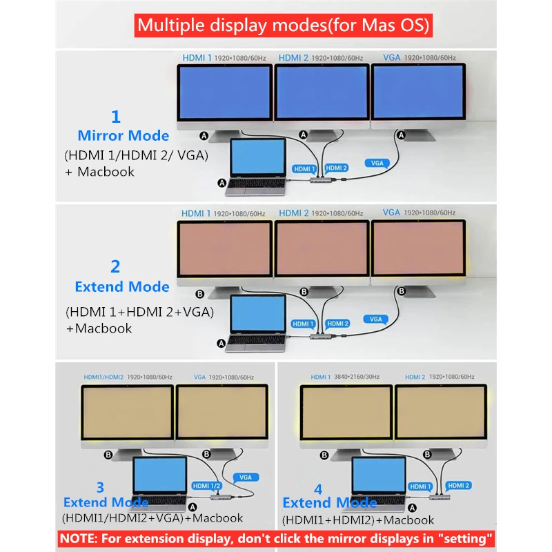 USB Hub MST Type C Dock Station USB C Dual HDMI VGA RJ45 PD USB 3.0 for Laptop Thunderbolt 3 Dock Station USB Hub MST Type C Dock Station USB C Dual HDMI VGA RJ45 PD USB 3.0 for Laptop Thunderbolt 3 Dock Station