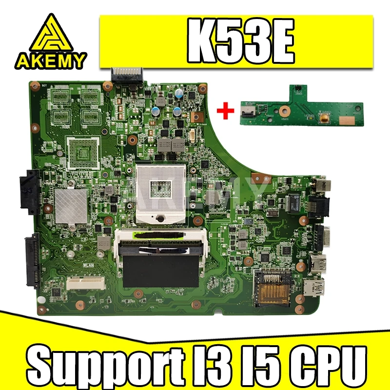 Akemy NEW K53SD REV2.3 материнская плата для ноутбука ASUS K53E K53 A53E A53S X53S X53E P53 оригинальная с