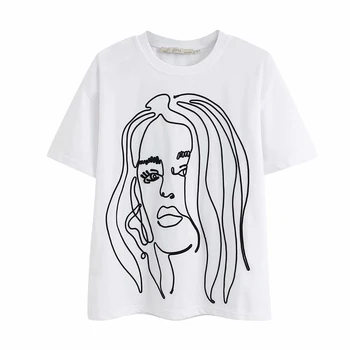 2020 Summer Women Casual White T-Shirts Tops Harajuku Short Sleeve Embroidery Cotton T shirts Female O-Neck T-shirt Tops Clothes 
2020 Summer Women Casual White T-Shirts Tops Harajuku Short Sleeve Embroidery Cotton T shirts Female O-Neck T-shirt Tops Clothes
