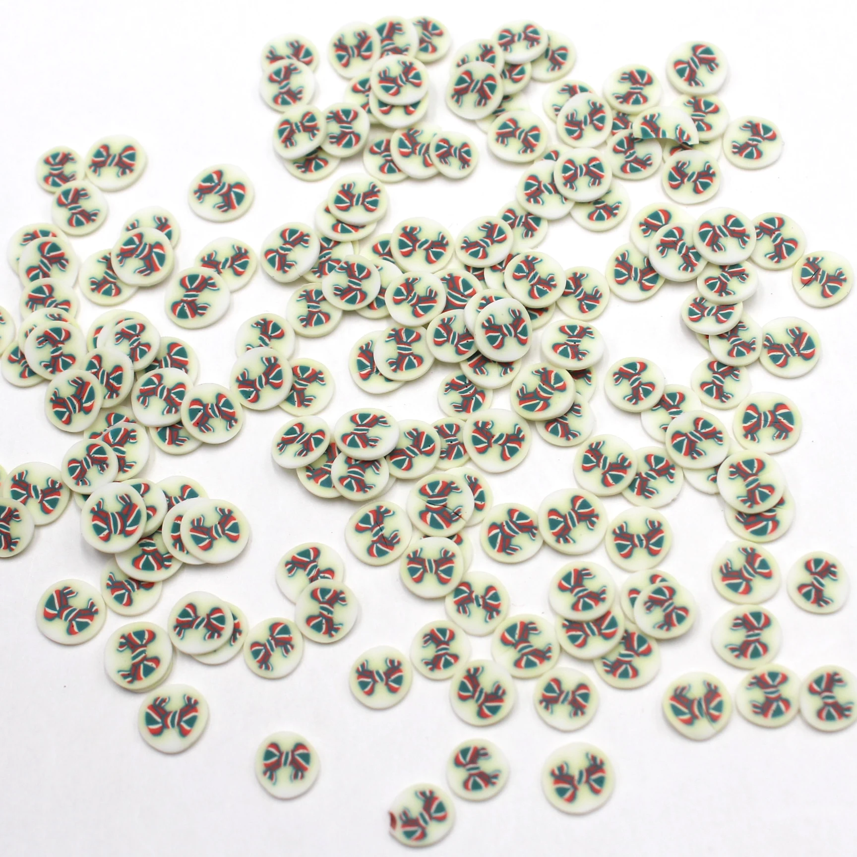 100g/Lot 5mm Simulation Bowknot Clay Slices Soft Pottery Sprinkles for DIY Crafts Filling Decoration Accessories
100g/Lot 5mm Simulation Bowknot Clay Slices Soft Pottery Sprinkles for DIY Crafts Filling Decoration Accessories