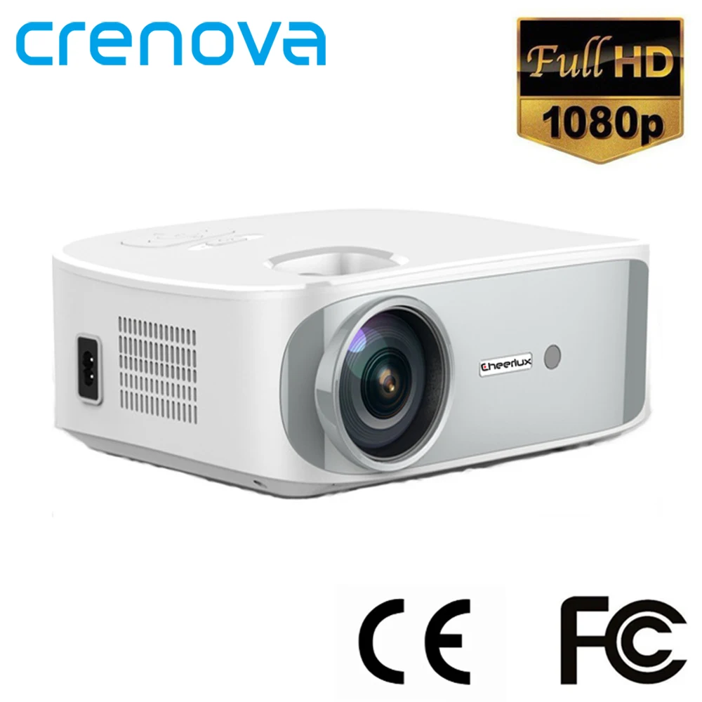 CRENOVA C55 Full HD 1080P проектор Android WiFi светодиодный Native 1920 x 3D домашний кинотеатр