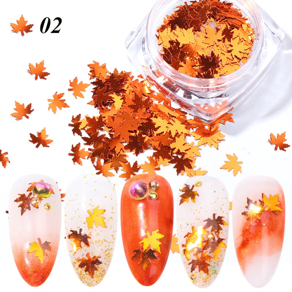 14 Style Holographic Maple Leaf Nail Glitter Sequins Sparkly Yellow Red Flakes Spangles Polish Manicure Nails Art Decorations
14 Style Holographic Maple Leaf Nail Glitter Sequins Sparkly Yellow Red Flakes Spangles Polish Manicure Nails Art Decorations