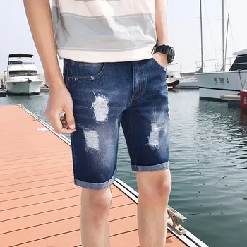 Casual Fashion Men Jean Shorts Solid Hole Denim Shorts Straight Knee Length Jeans Masculino Plus Size
Casual Fashion Men Jean Shorts Solid Hole Denim Shorts Straight Knee Length Jeans Masculino Plus Size